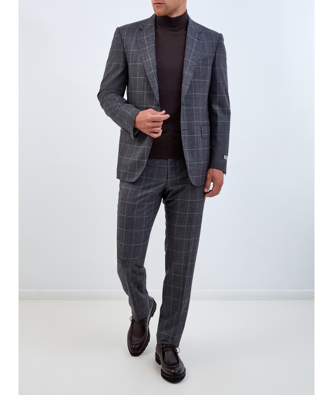 CANALI Коричневая шерстяная водолазка, фото 2