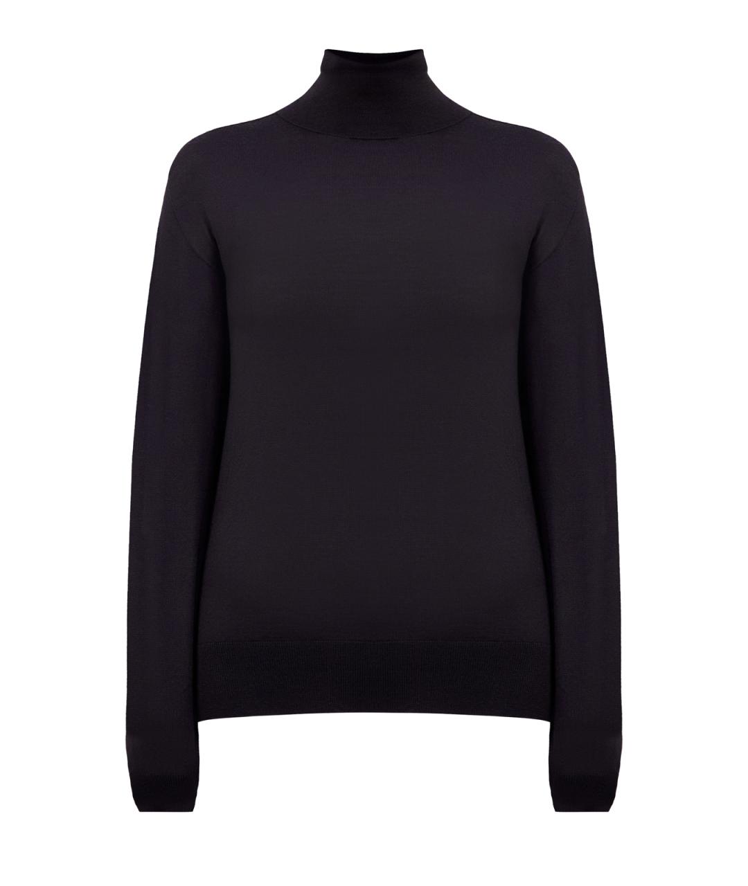 JIL SANDER Черная шерстяная водолазка, фото 1