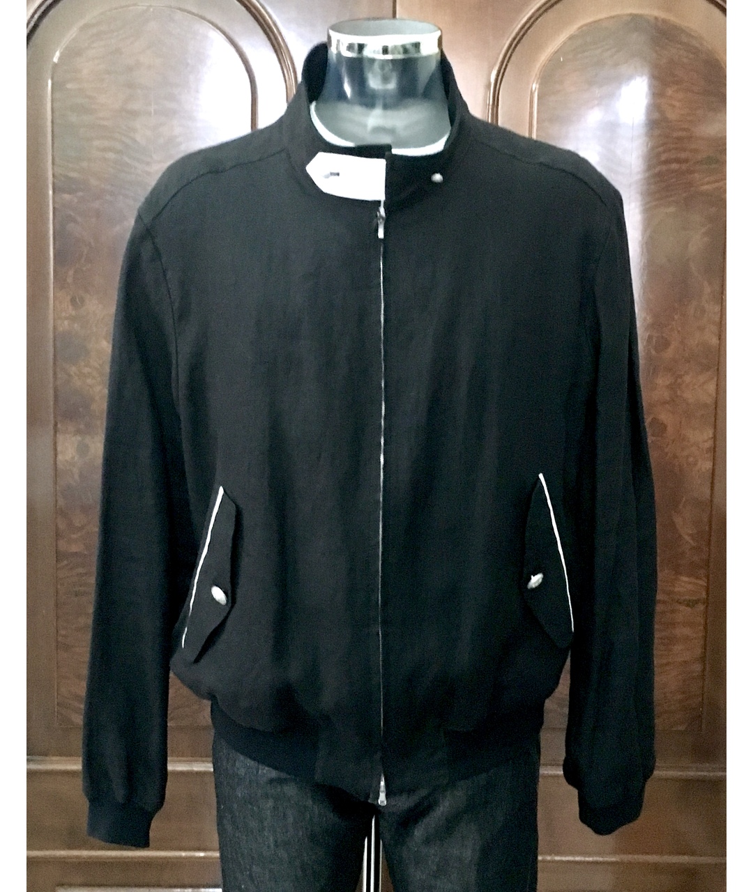 BILANCIONI Черная льняная куртка, фото 9