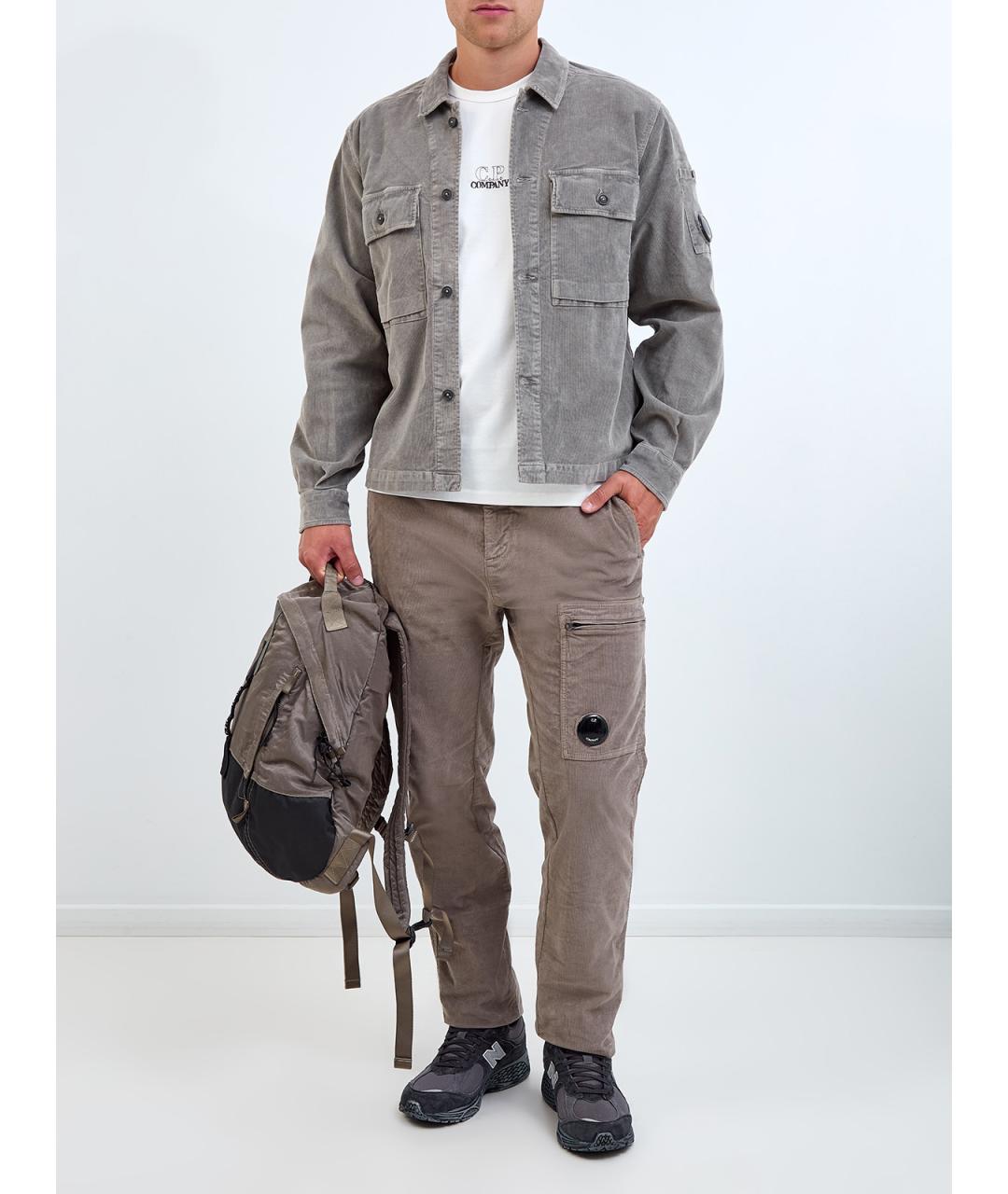 CP COMPANY Бежевые хлопковые повседневные брюки, фото 2