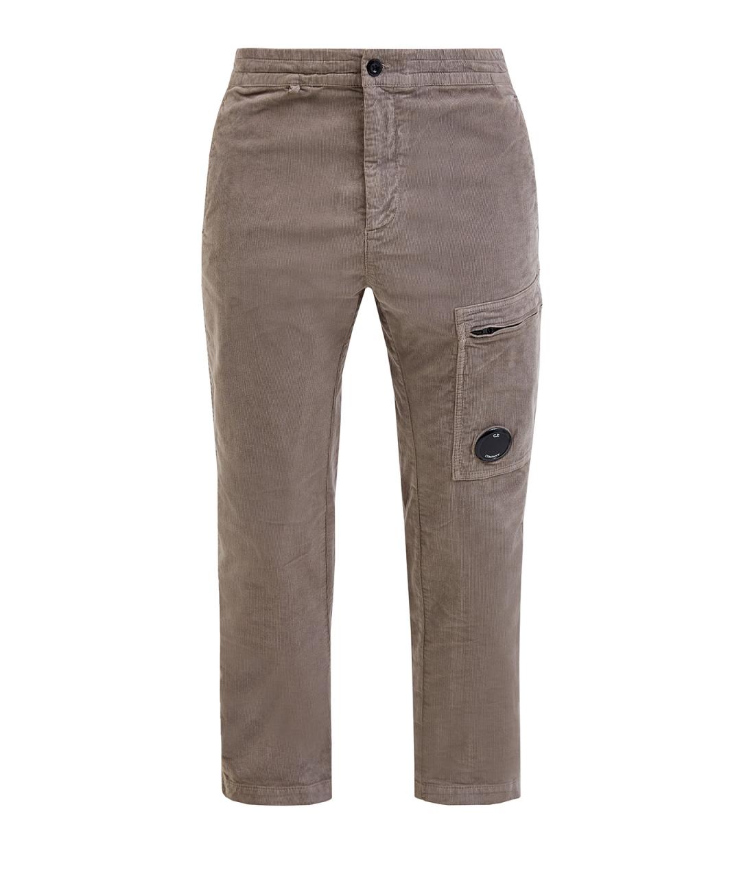 CP COMPANY Бежевые хлопковые повседневные брюки, фото 1