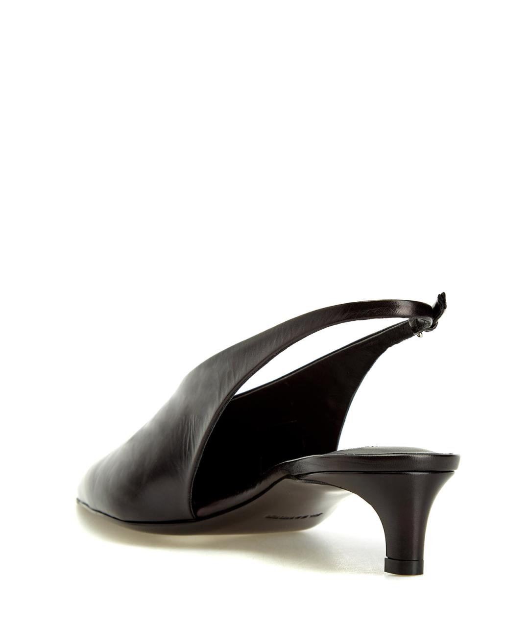 JIL SANDER Черные кожаные туфли, фото 4