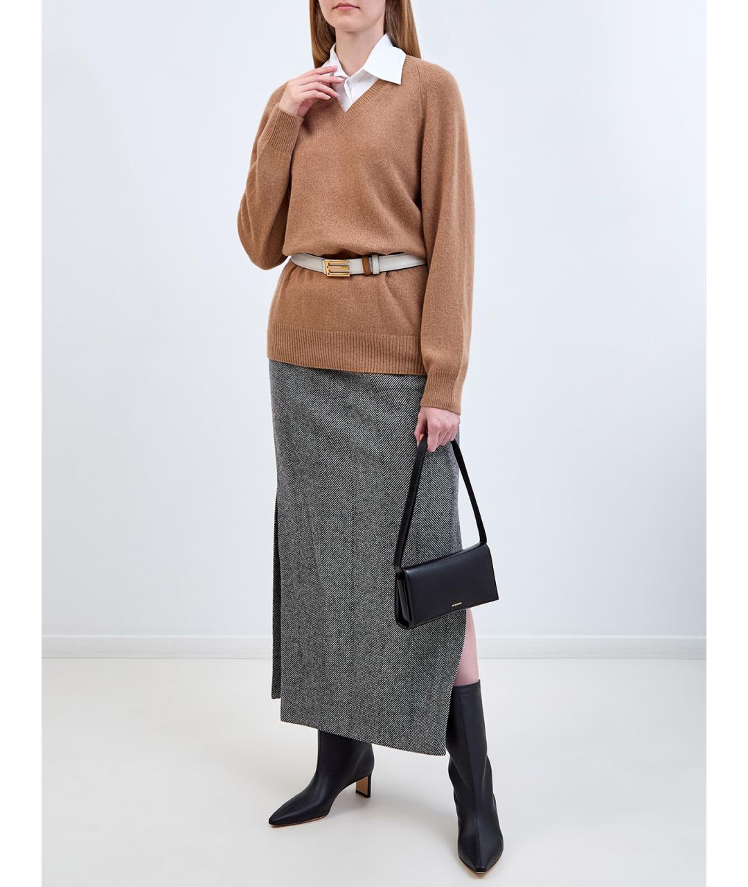 ETRO Коричневый кашемировый джемпер / свитер, фото 2