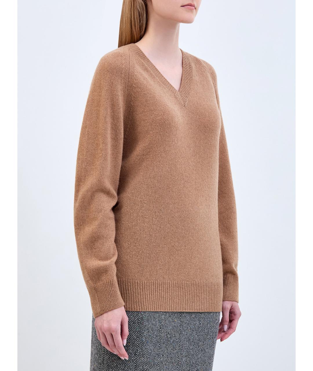 ETRO Коричневый кашемировый джемпер / свитер, фото 3