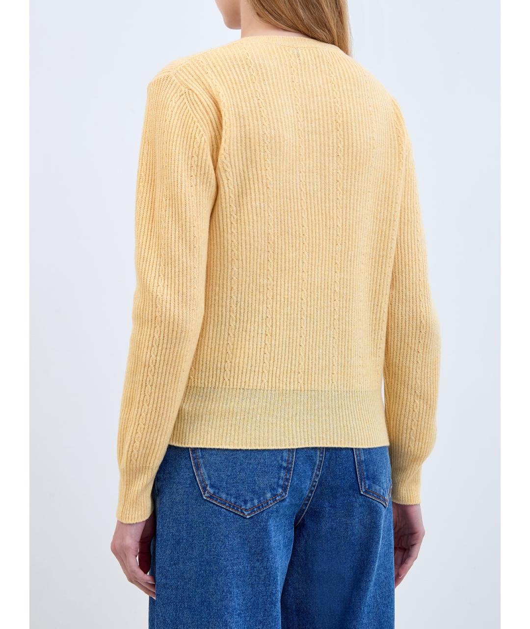 ETRO Желтый шерстяной джемпер / свитер, фото 4