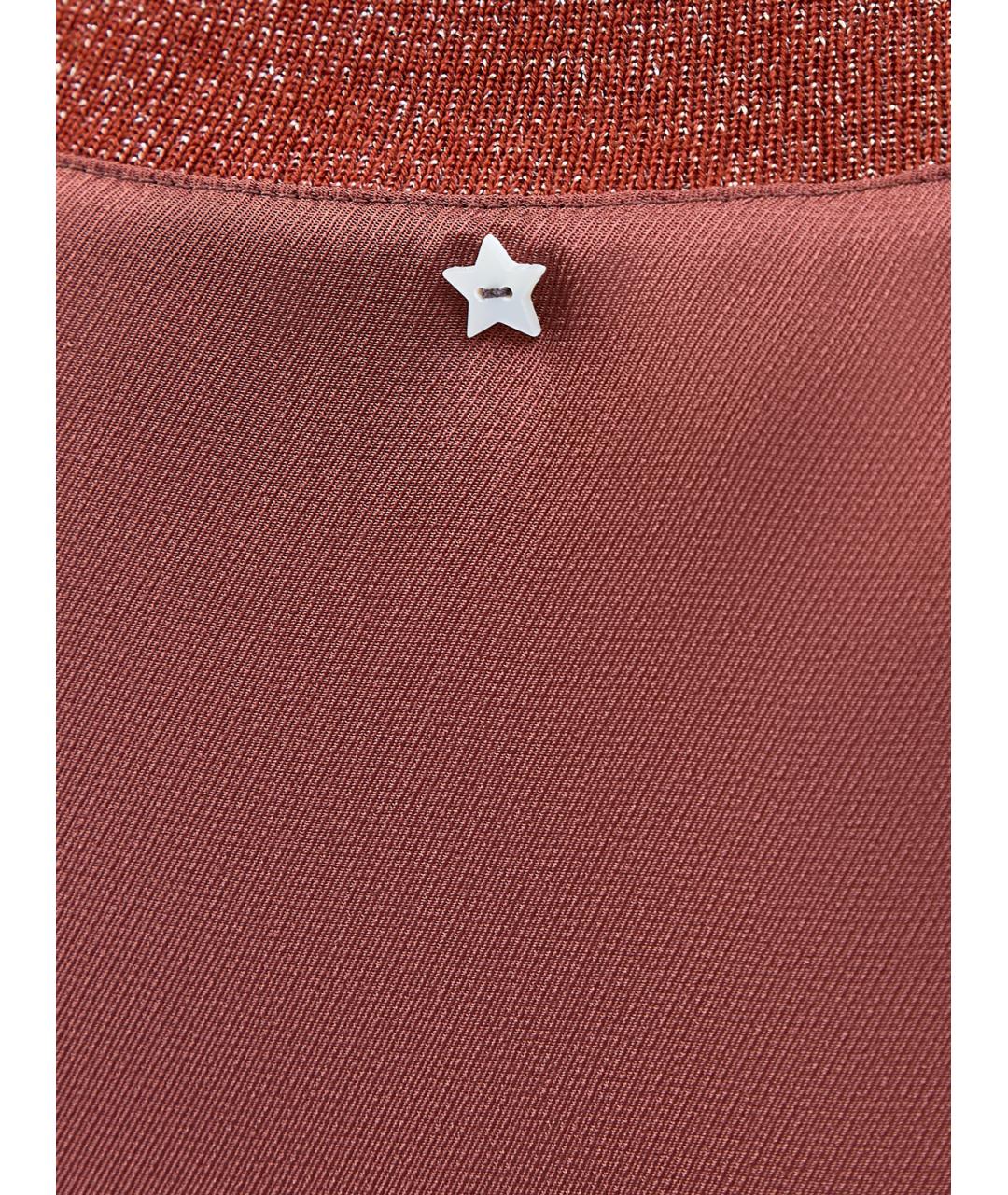 LORENA ANTONIAZZI Коричневая ацетатная майка, фото 3