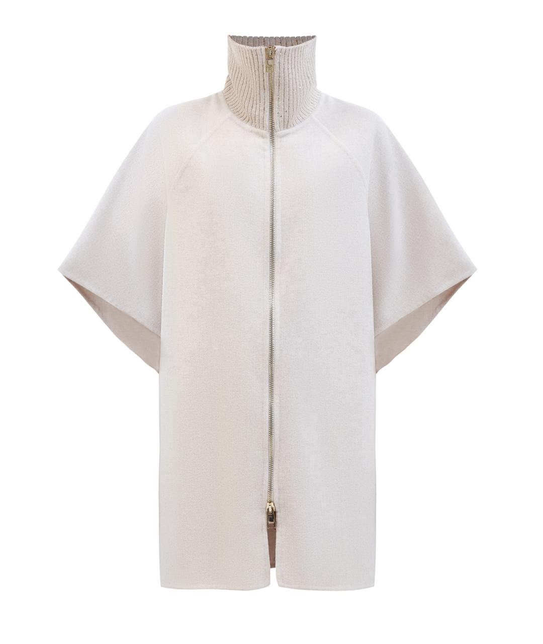 LORENA ANTONIAZZI Бежевое шерстяное пальто, фото 1