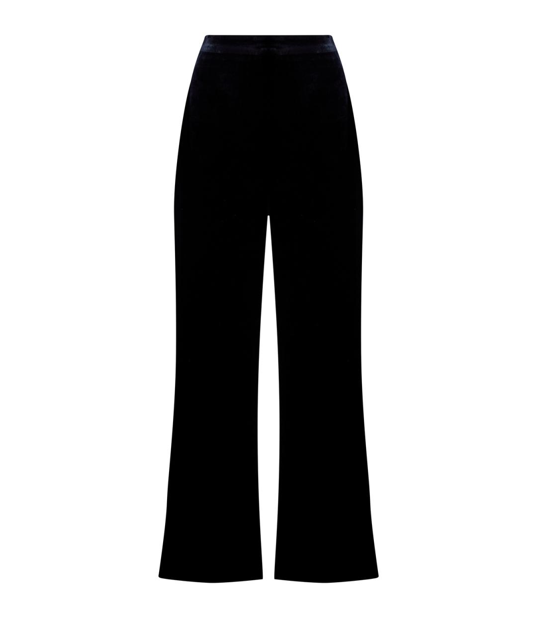 ETRO Черные вискозные прямые брюки, фото 1