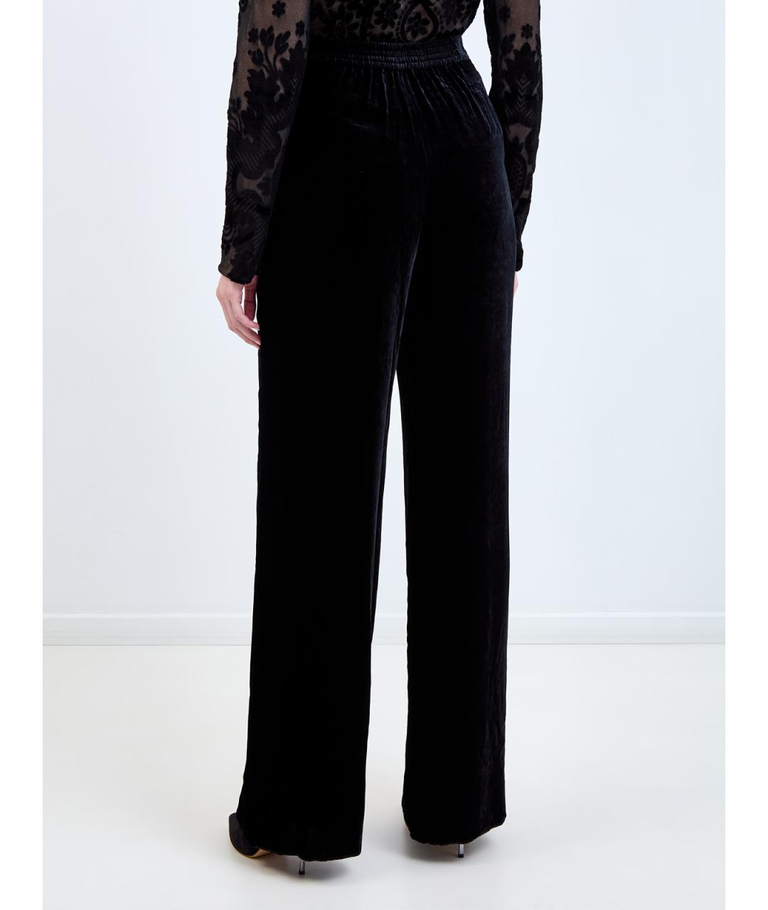 ETRO Черные вискозные прямые брюки, фото 4