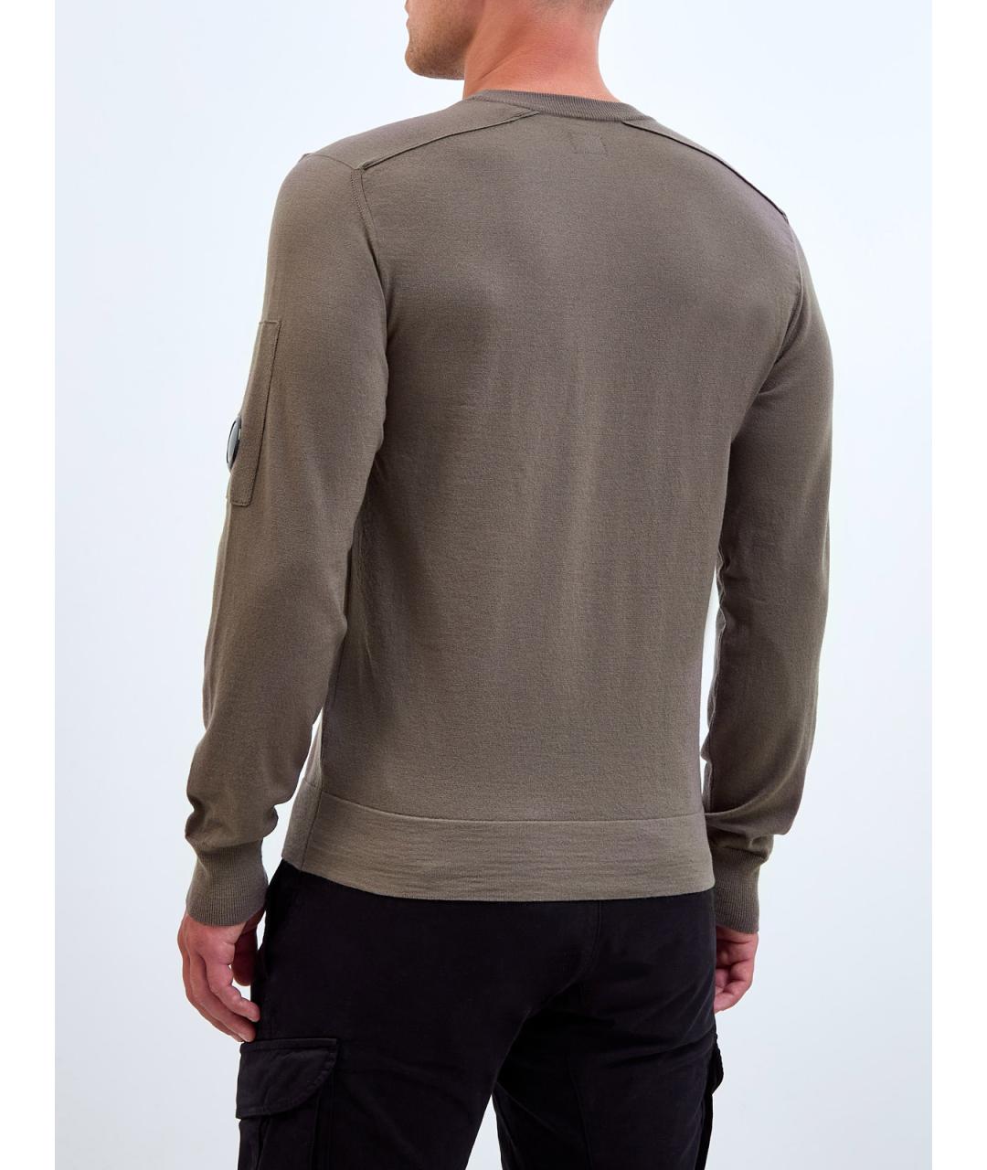 CP COMPANY Зеленый шерстяной джемпер / свитер, фото 4