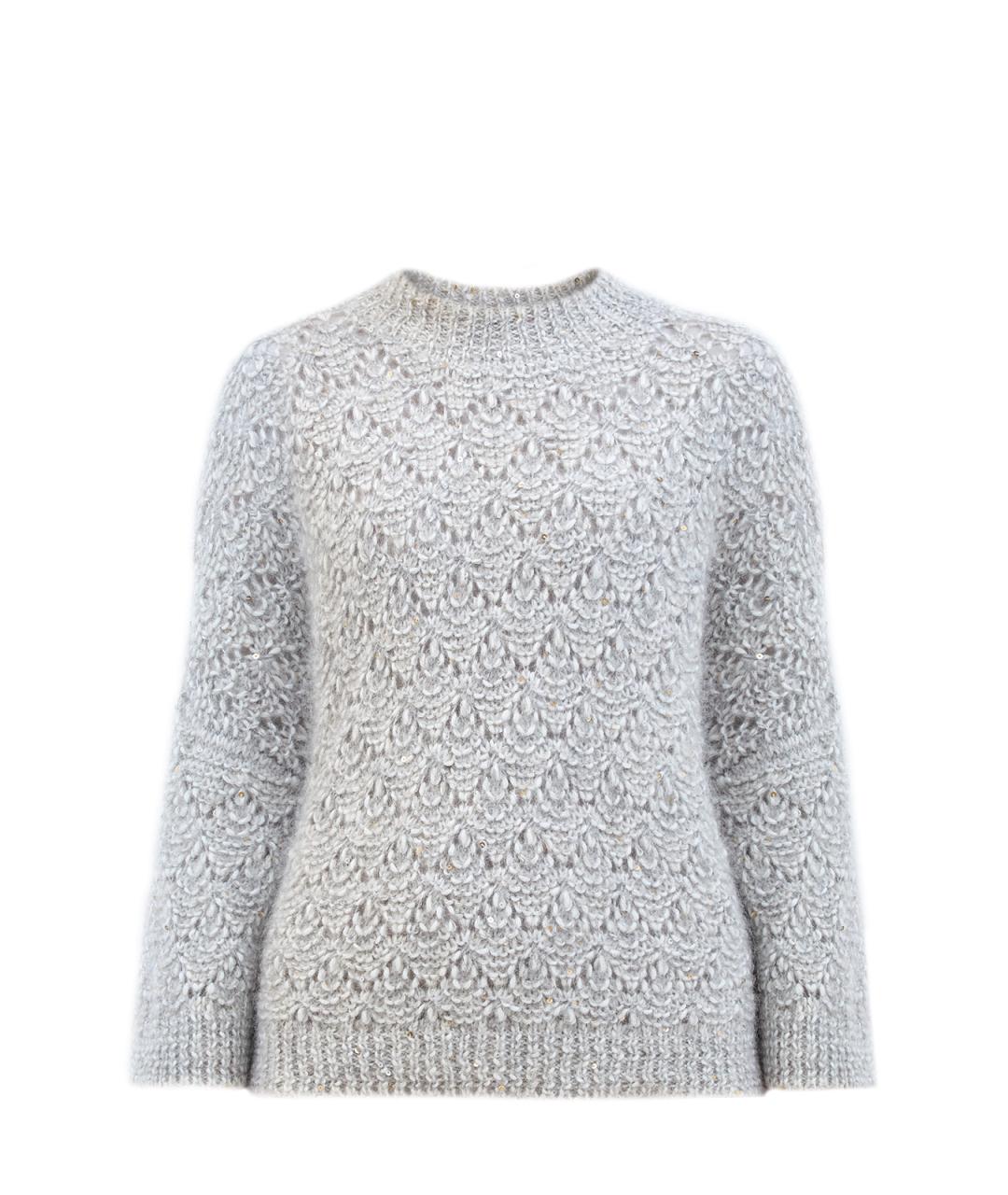 PESERICO Серый шерстяной джемпер / свитер, фото 1