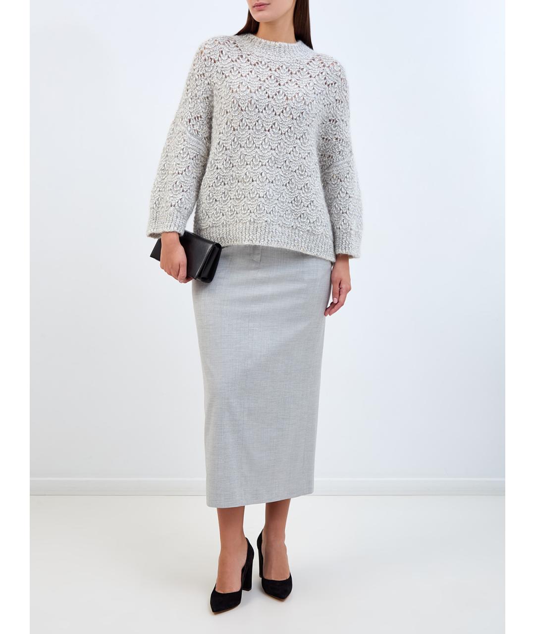 PESERICO Серый шерстяной джемпер / свитер, фото 2