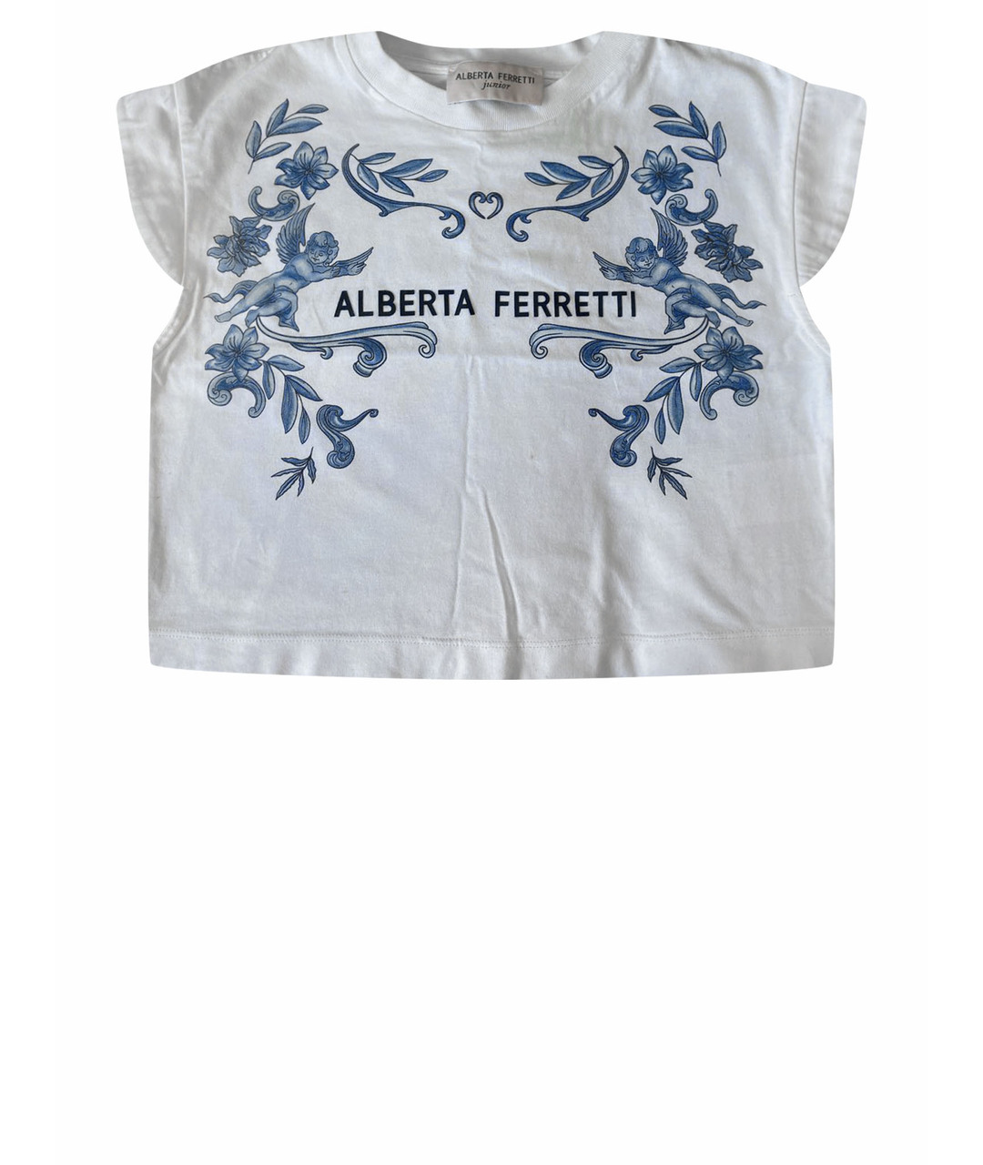 ALBERTA FERRETTI Белая хлопковая рубашка/блузка, фото 1