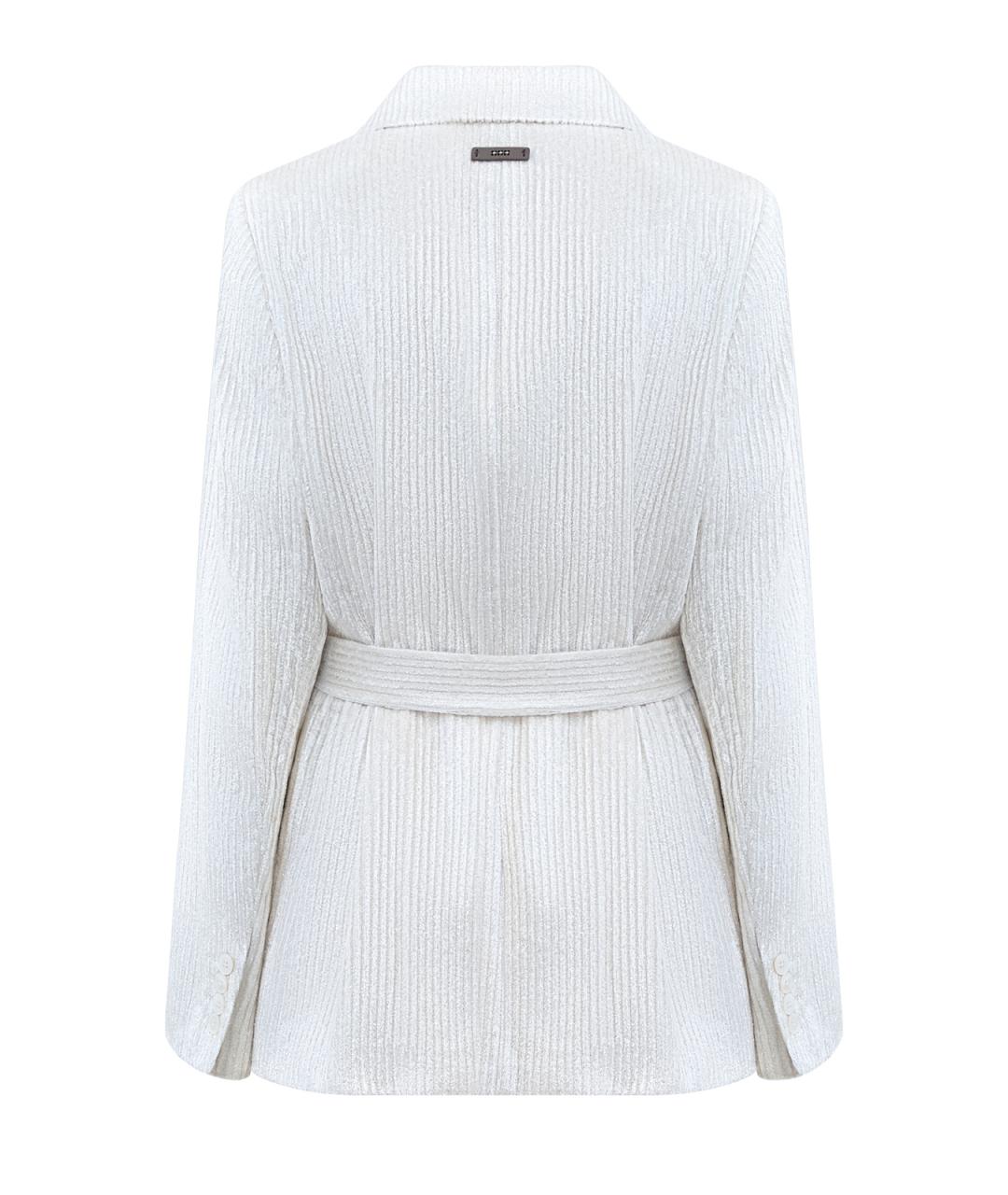 PESERICO Белый вискозный жакет/пиджак, фото 2