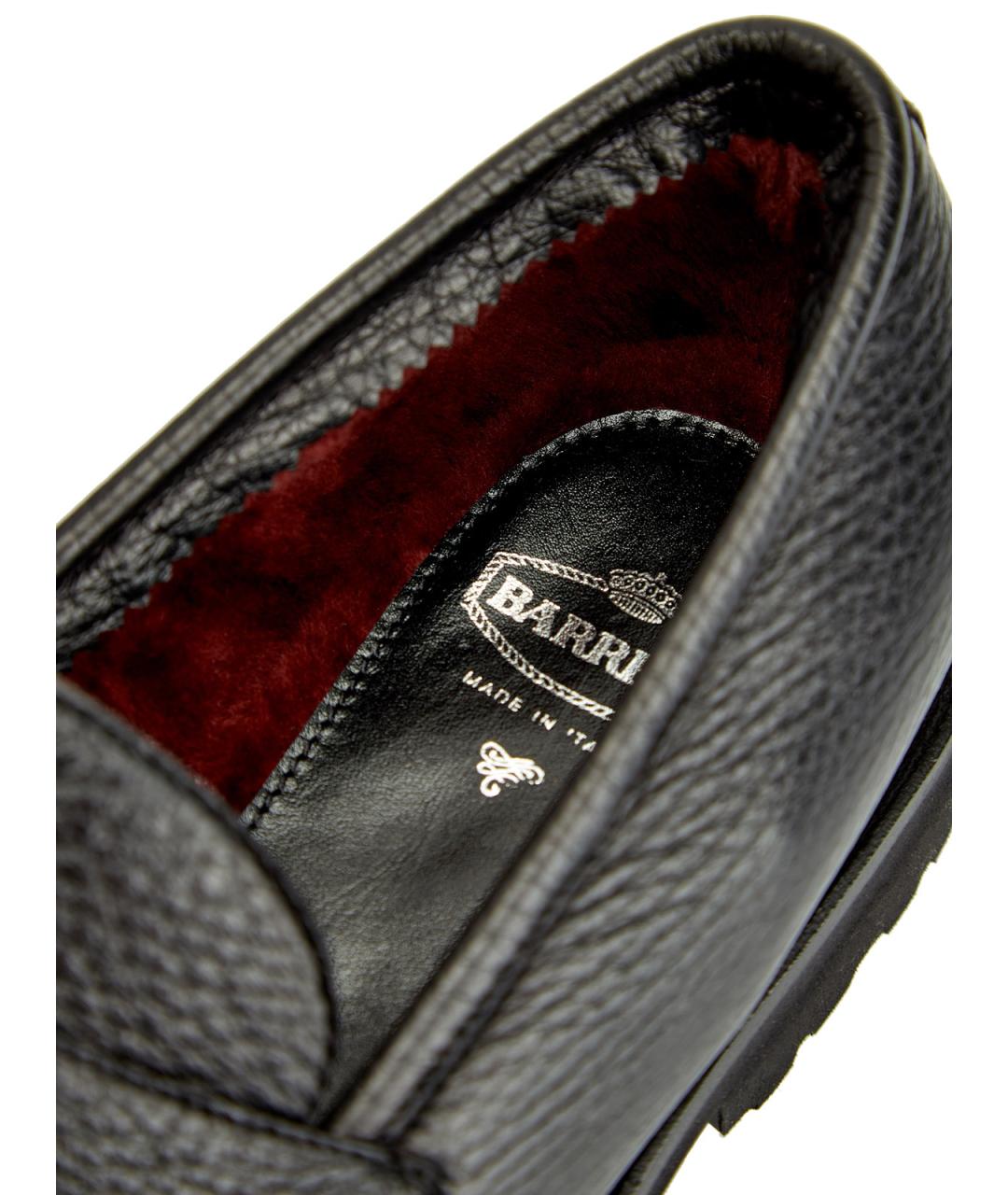 BARRETT Черные кожаные лоферы, фото 7