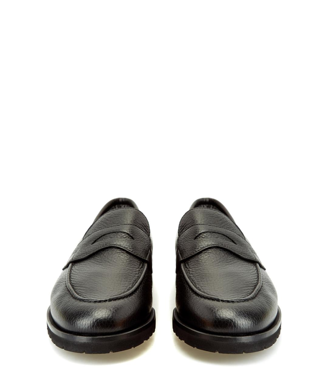 BARRETT Черные кожаные лоферы, фото 5