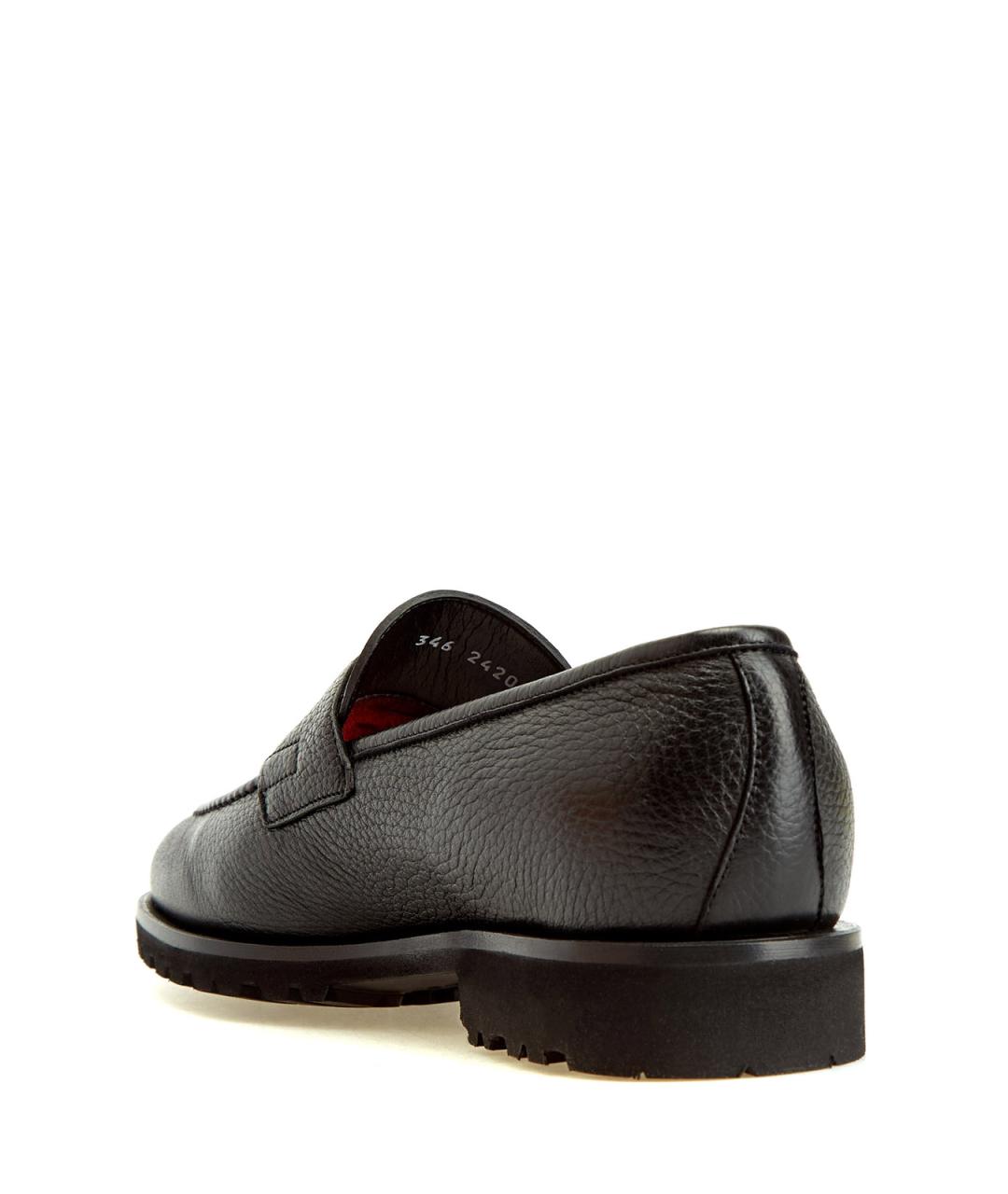 BARRETT Черные кожаные лоферы, фото 4