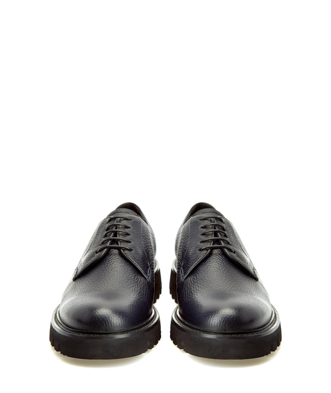 BARRETT Черные кожаные низкие ботинки, фото 5