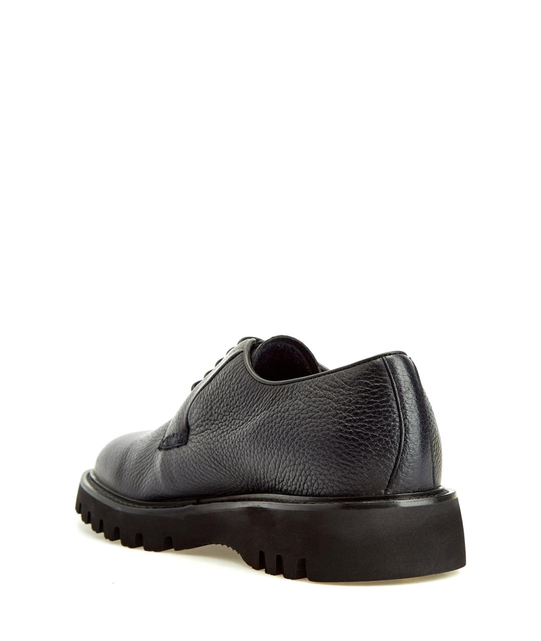 BARRETT Черные кожаные низкие ботинки, фото 4