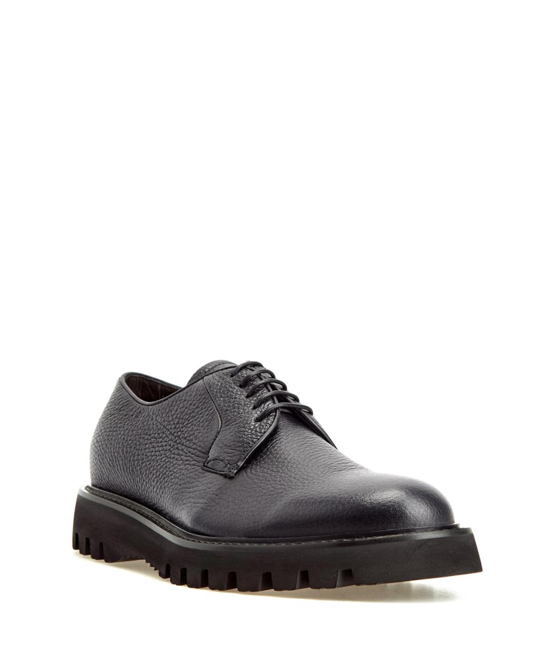 BARRETT Черные кожаные низкие ботинки, фото 3