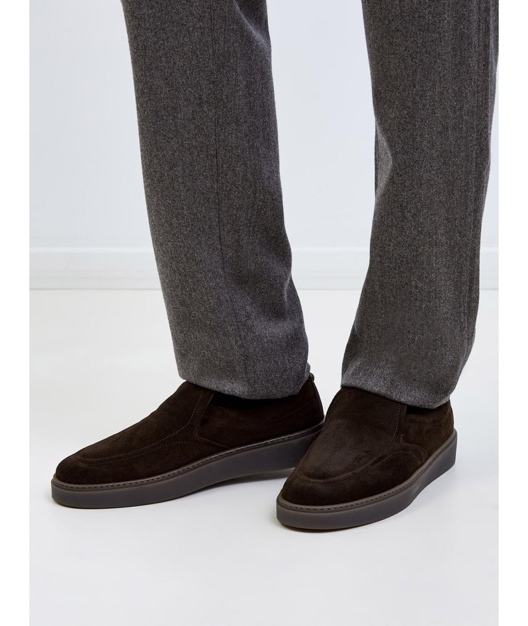BARRETT Коричневые замшевые лоферы, фото 2