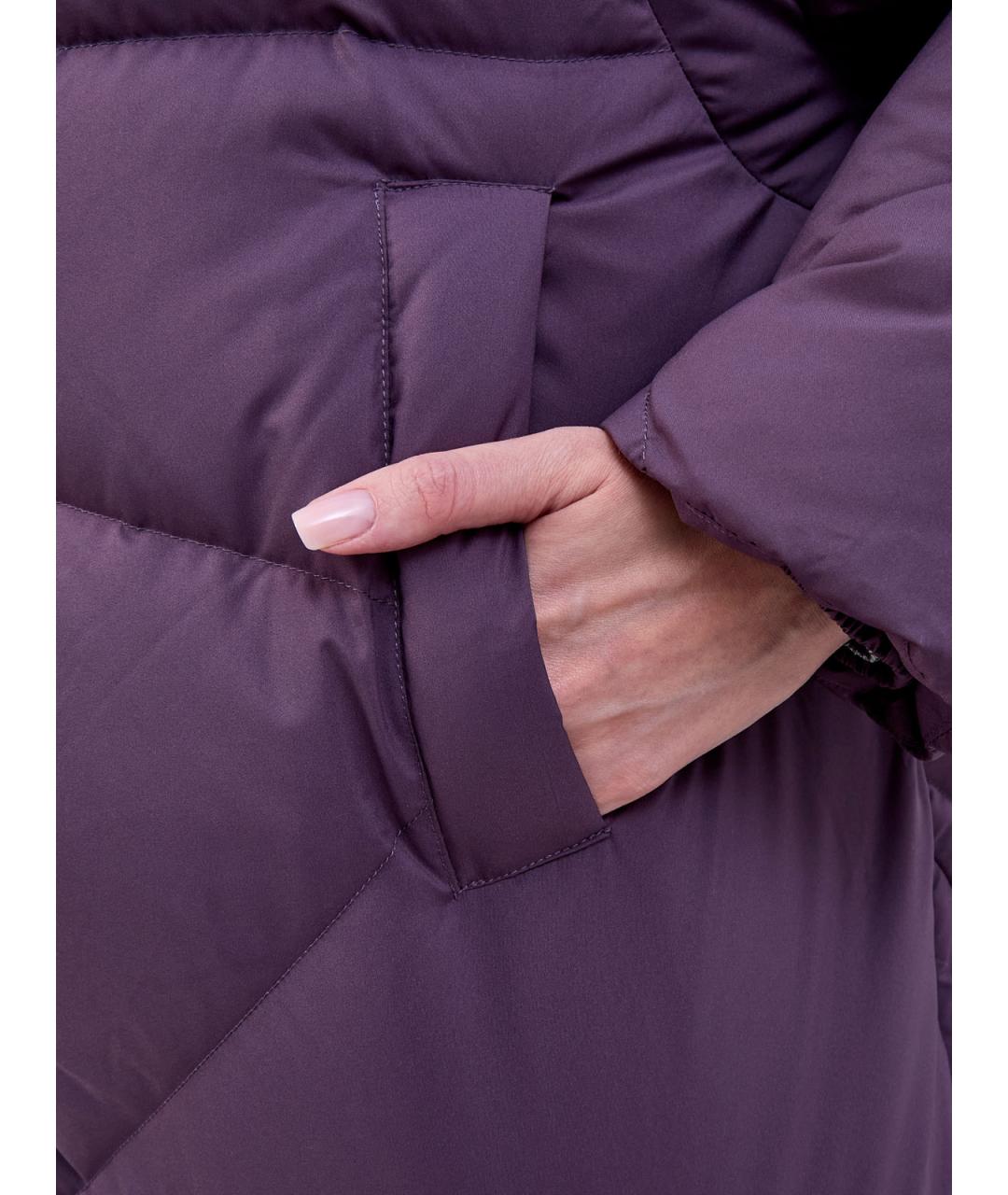 HETREGO Фиолетовый полиэстеровый пуховик, фото 5