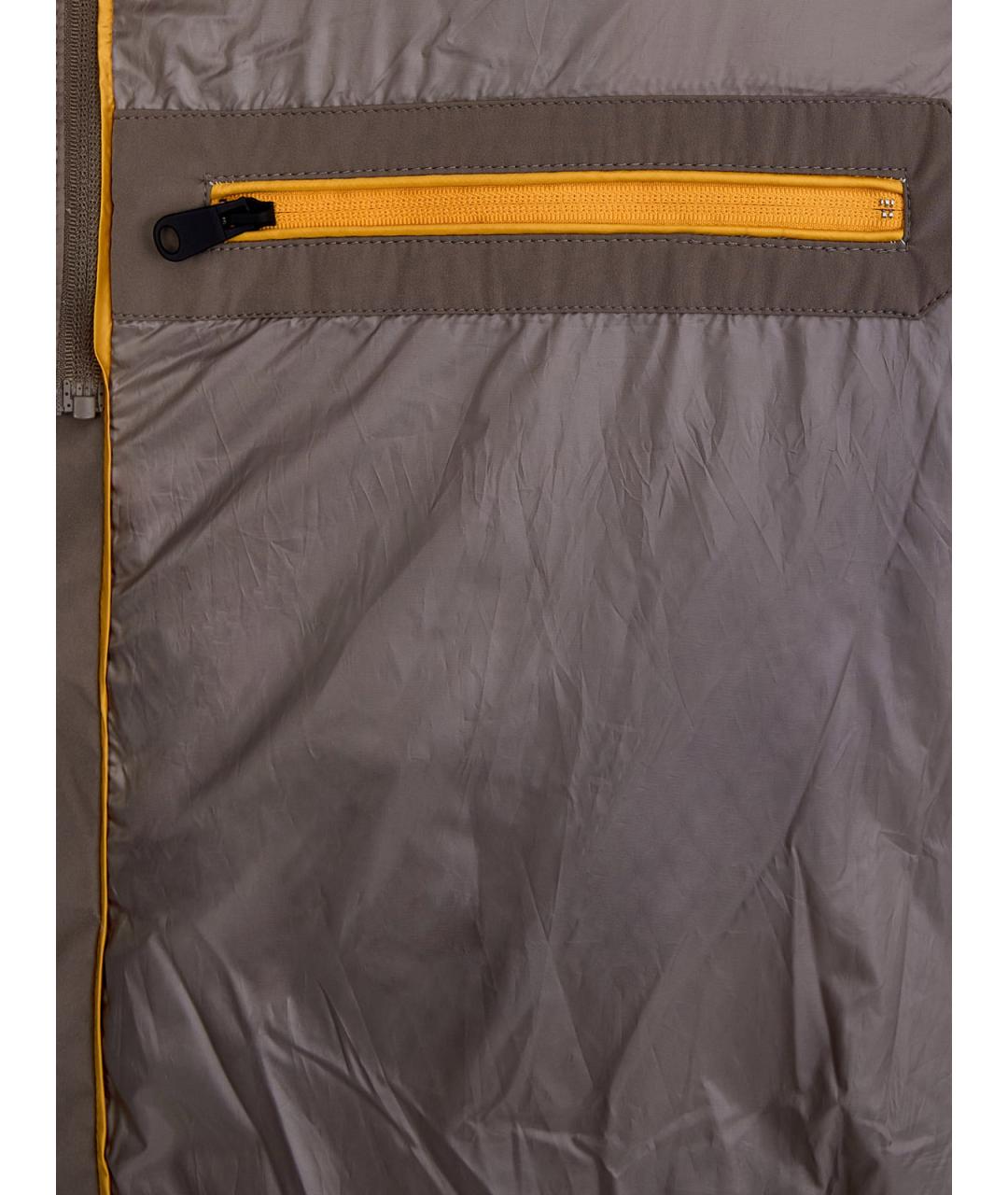 HETREGO Коричневый полиамидовый пуховик, фото 6