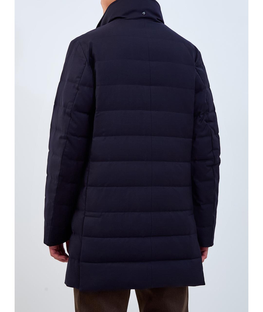 MONTECORE Темно-синий шерстяной пуховик, фото 4