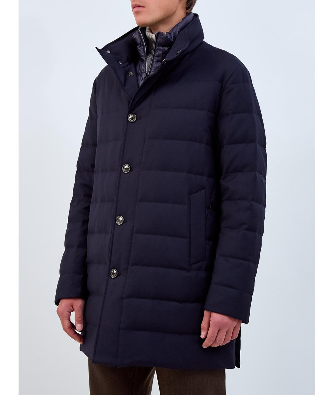 MONTECORE Темно-синий шерстяной пуховик, фото 3