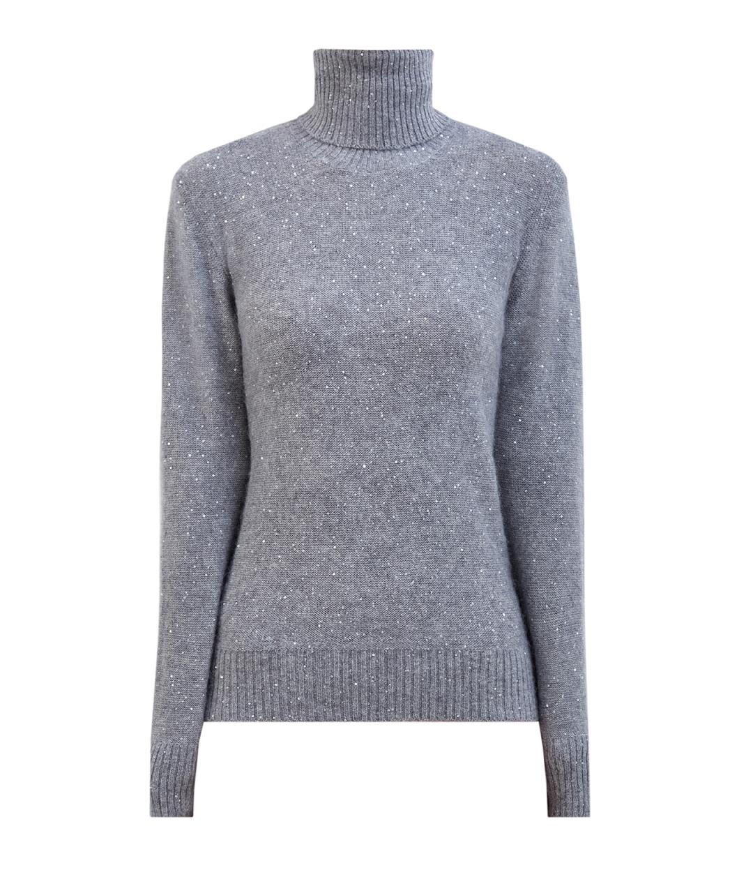 FABIANA FILIPPI Серый шерстяной джемпер / свитер, фото 1