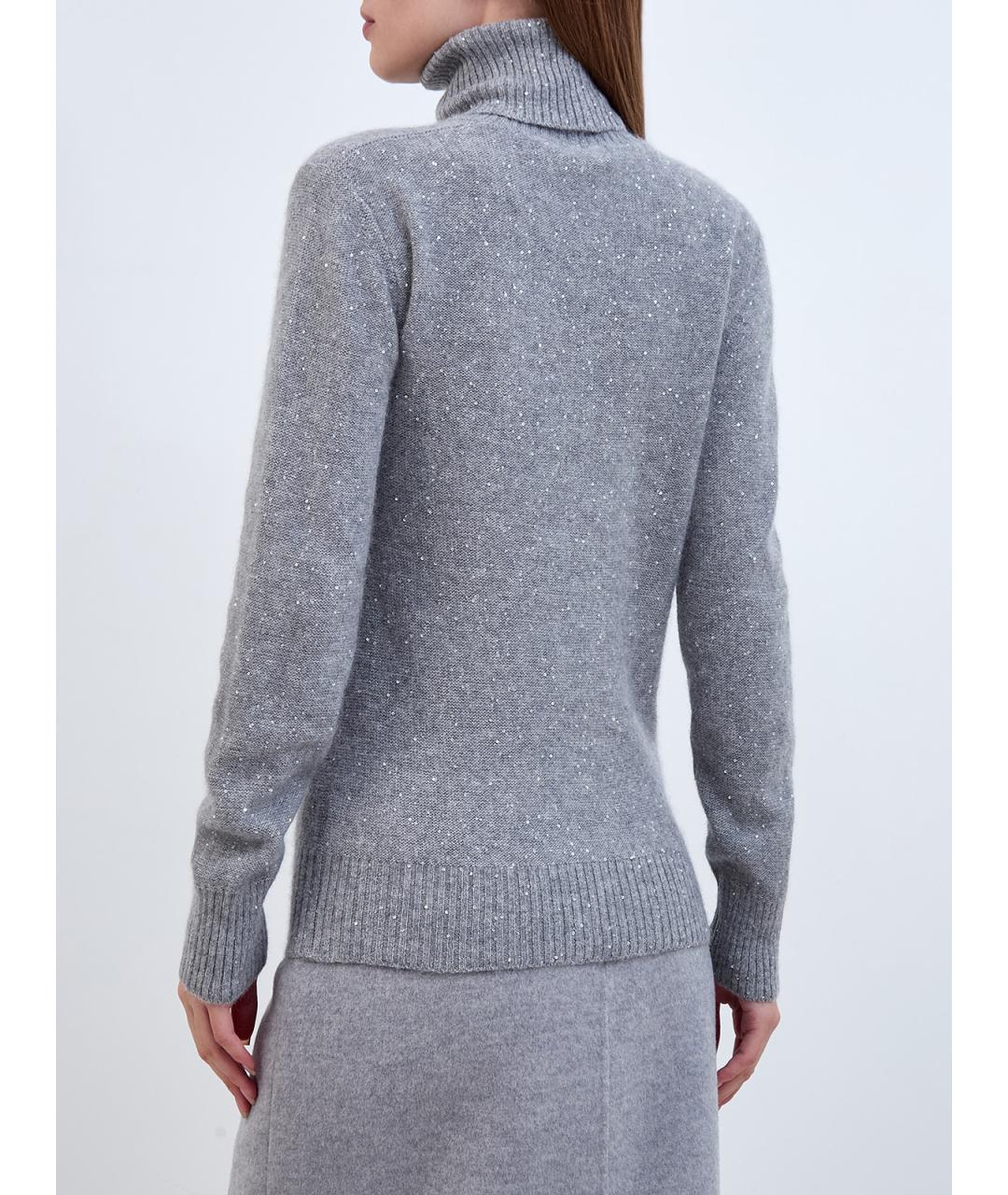 FABIANA FILIPPI Серый шерстяной джемпер / свитер, фото 4