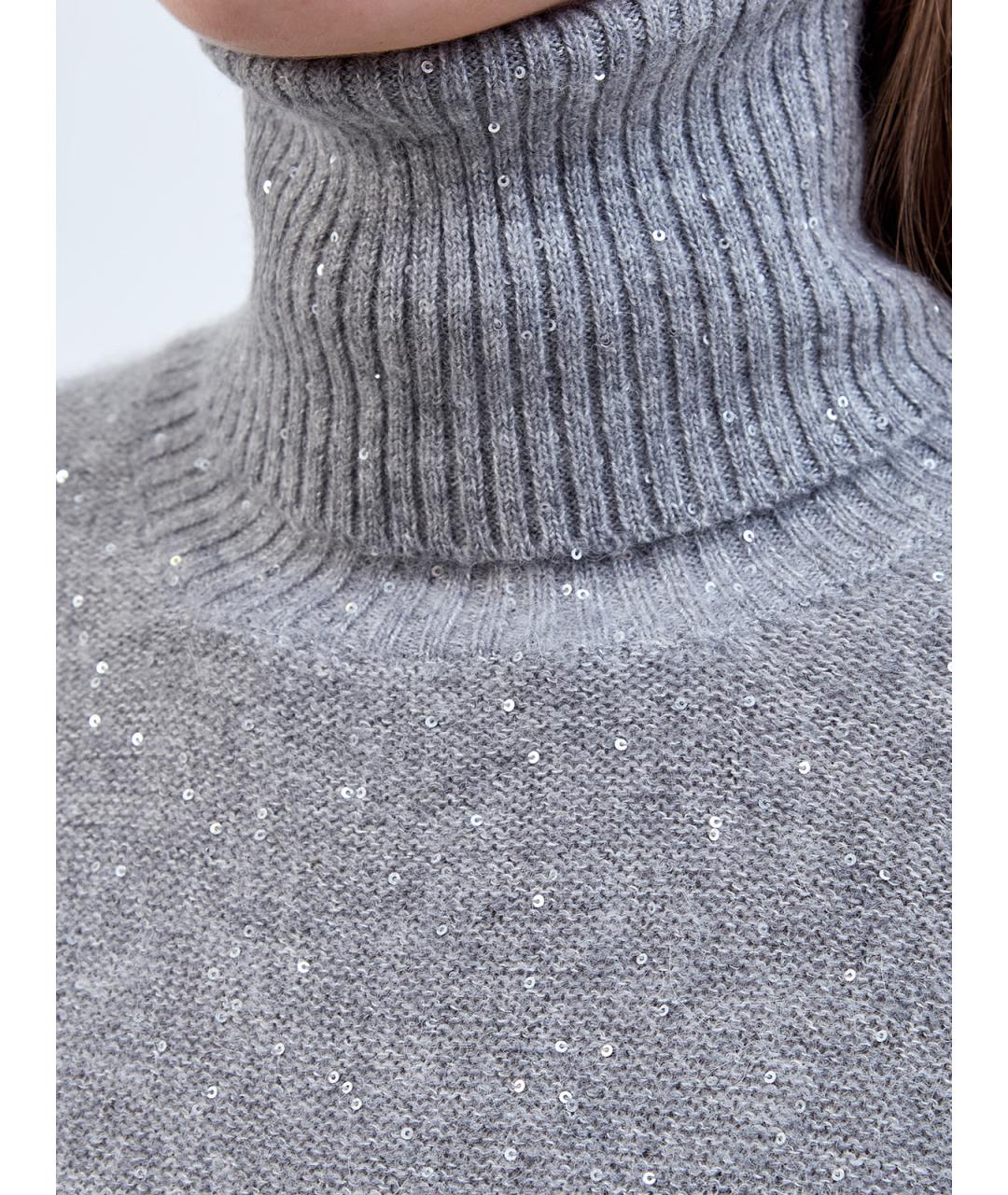 FABIANA FILIPPI Серый шерстяной джемпер / свитер, фото 5
