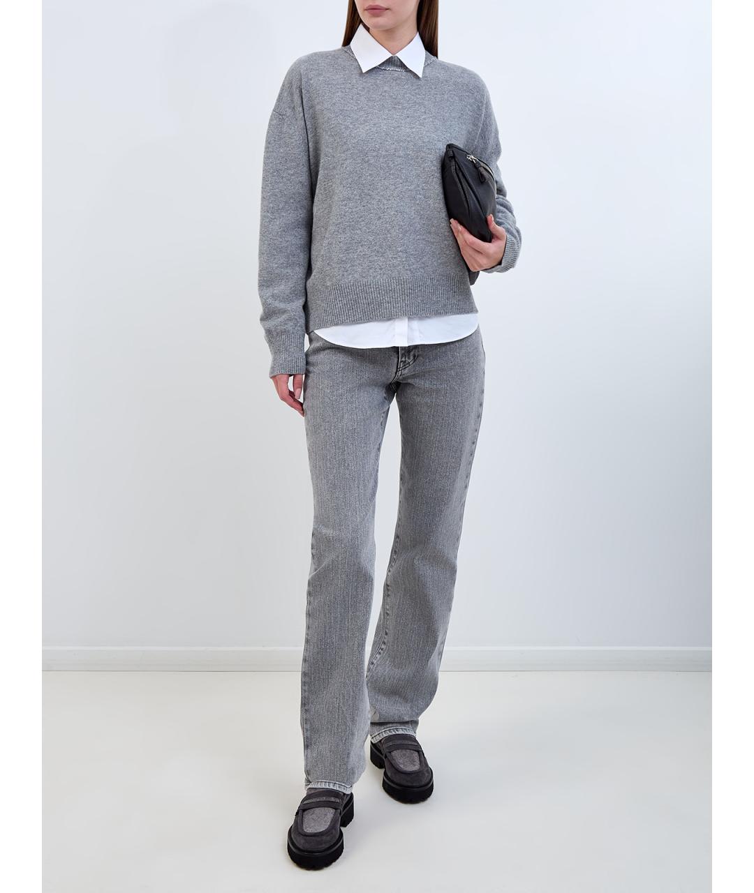 FABIANA FILIPPI Серый шерстяной джемпер / свитер, фото 2