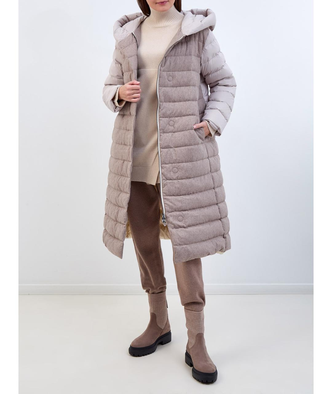 HETREGO Серый полиамидовый пуховик, фото 2