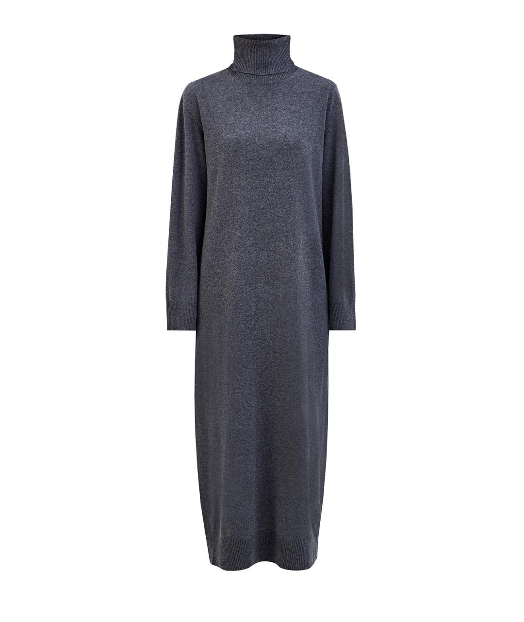 FABIANA FILIPPI Серое шерстяное повседневное платье, фото 1