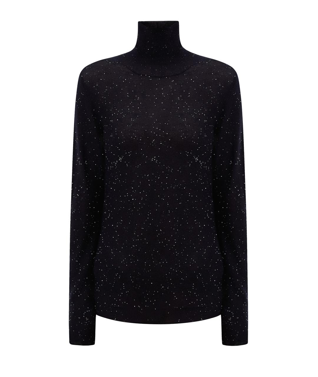 FABIANA FILIPPI Черная шерстяная водолазка, фото 1