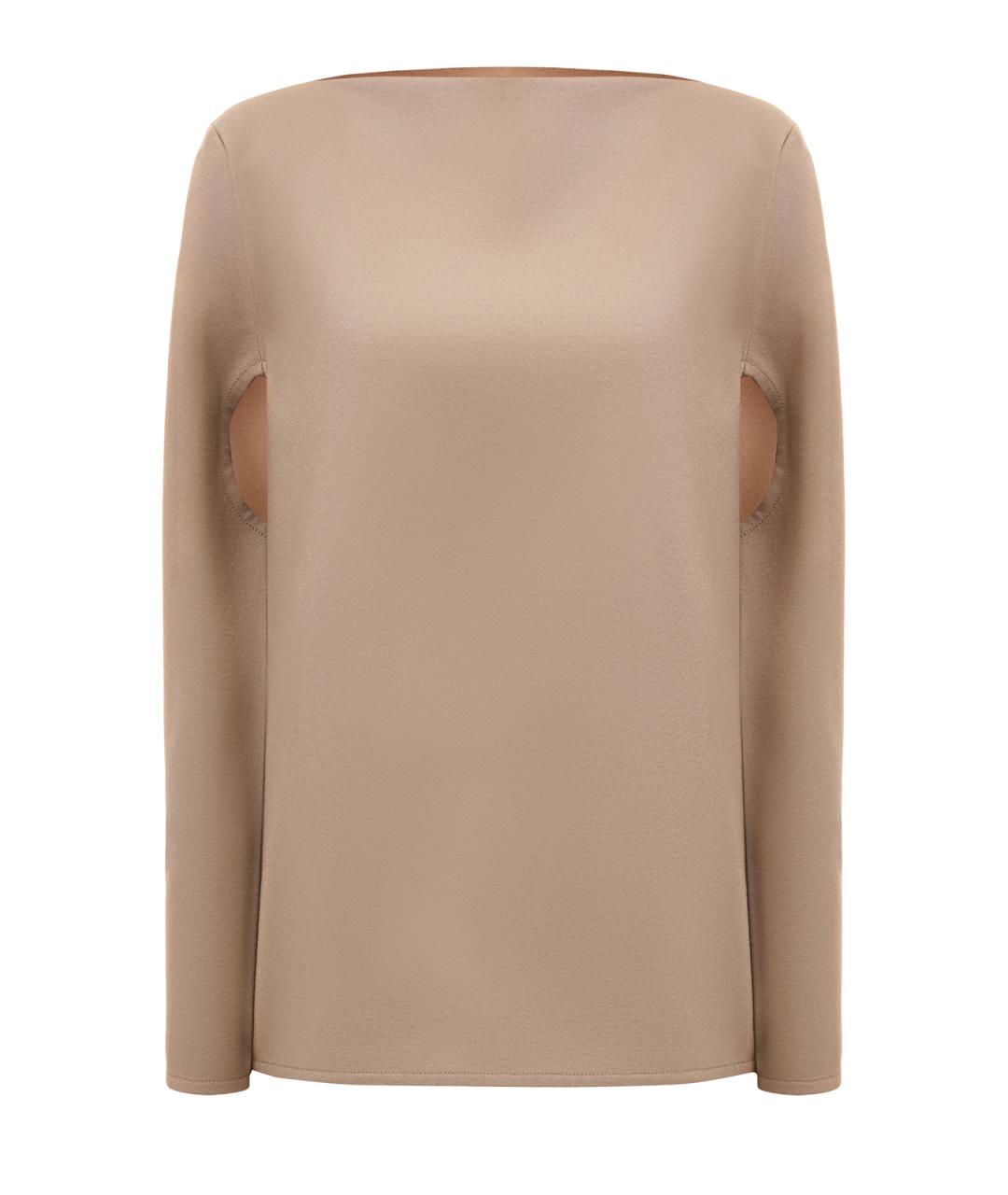 JIL SANDER Бежевый шерстяной джемпер / свитер, фото 1