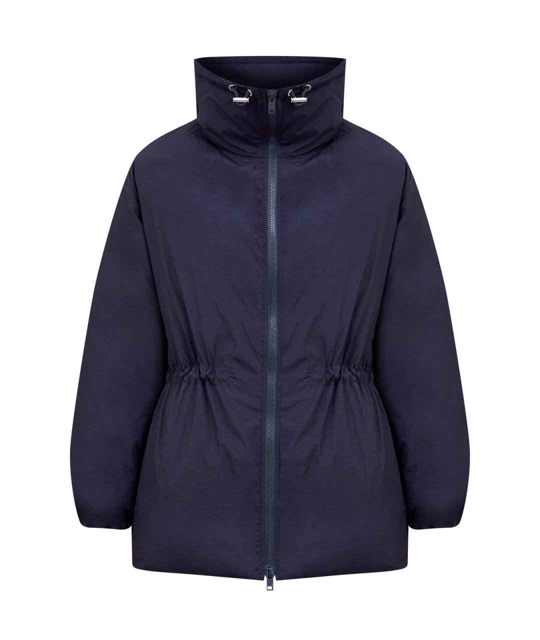 YVES SALOMON Темно-синий полиамидовый пуховик, фото 1