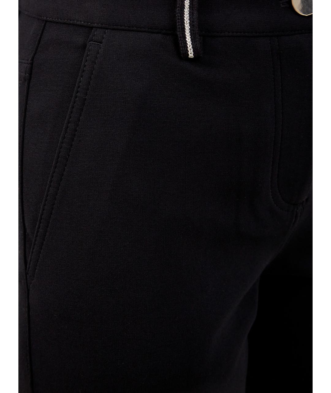 LORENA ANTONIAZZI Черные вискозные брюки узкие, фото 5