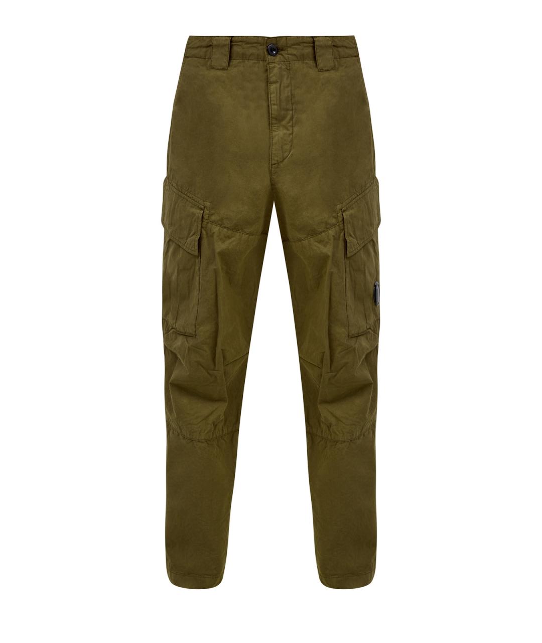 CP COMPANY Зеленые хлопковые повседневные брюки, фото 1