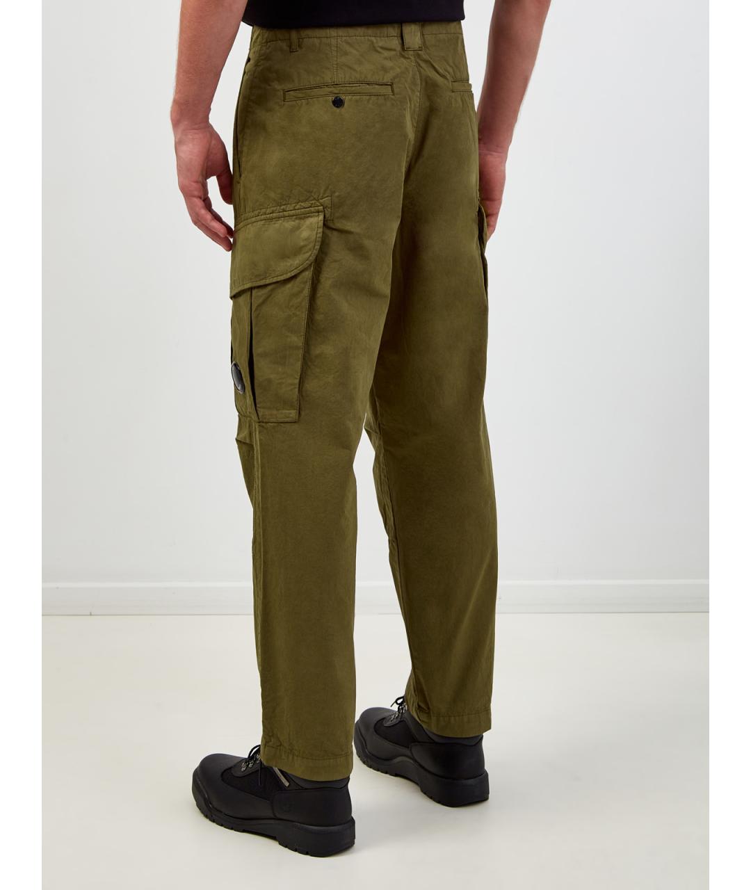 CP COMPANY Зеленые хлопковые повседневные брюки, фото 4