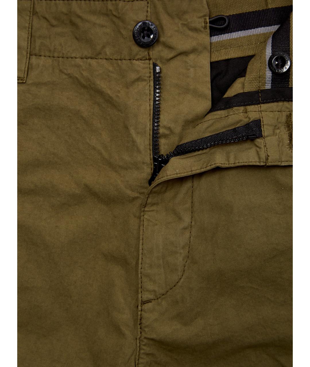 CP COMPANY Зеленые хлопковые повседневные брюки, фото 6