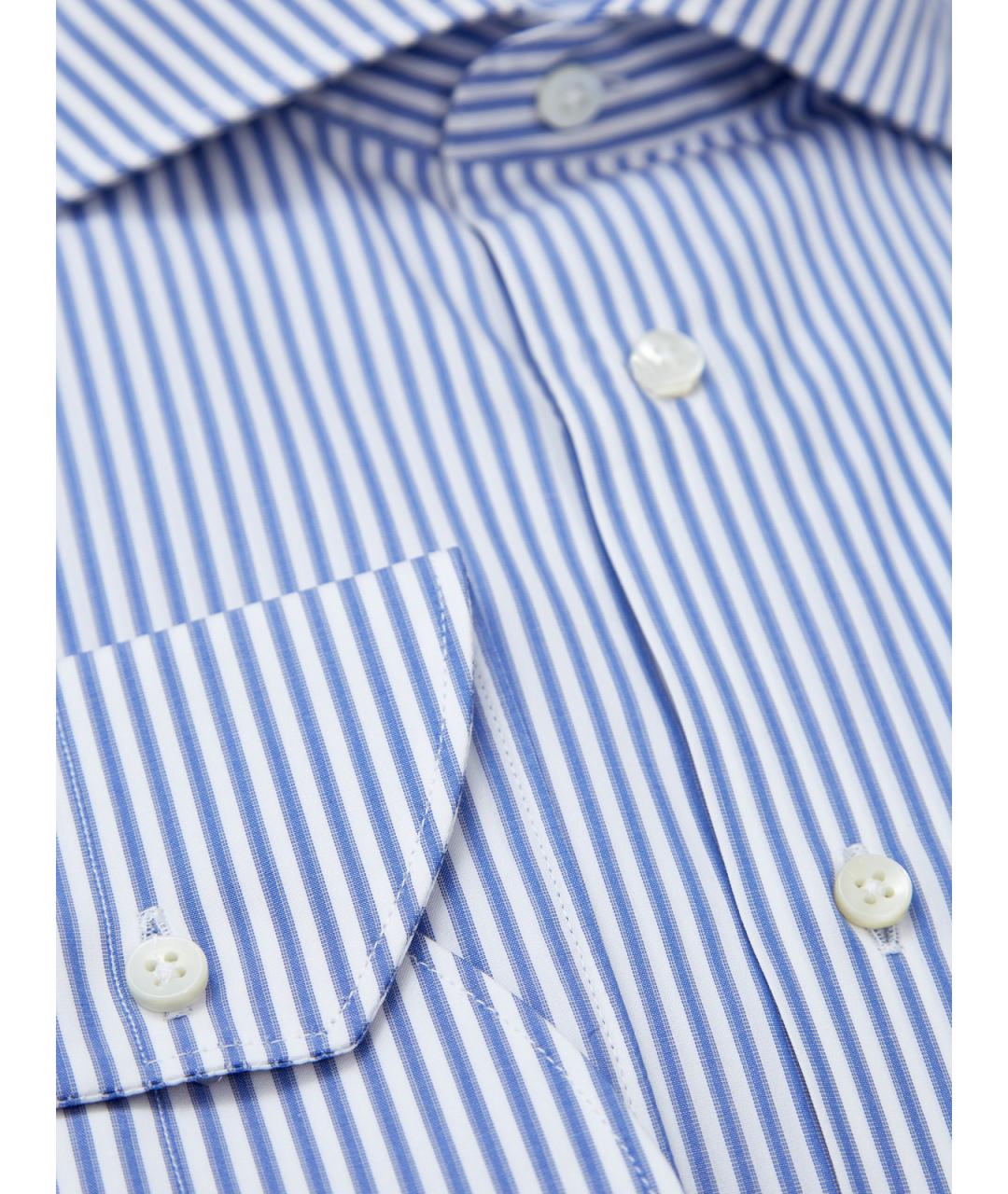 CANALI Синяя хлопковая кэжуал рубашка, фото 2