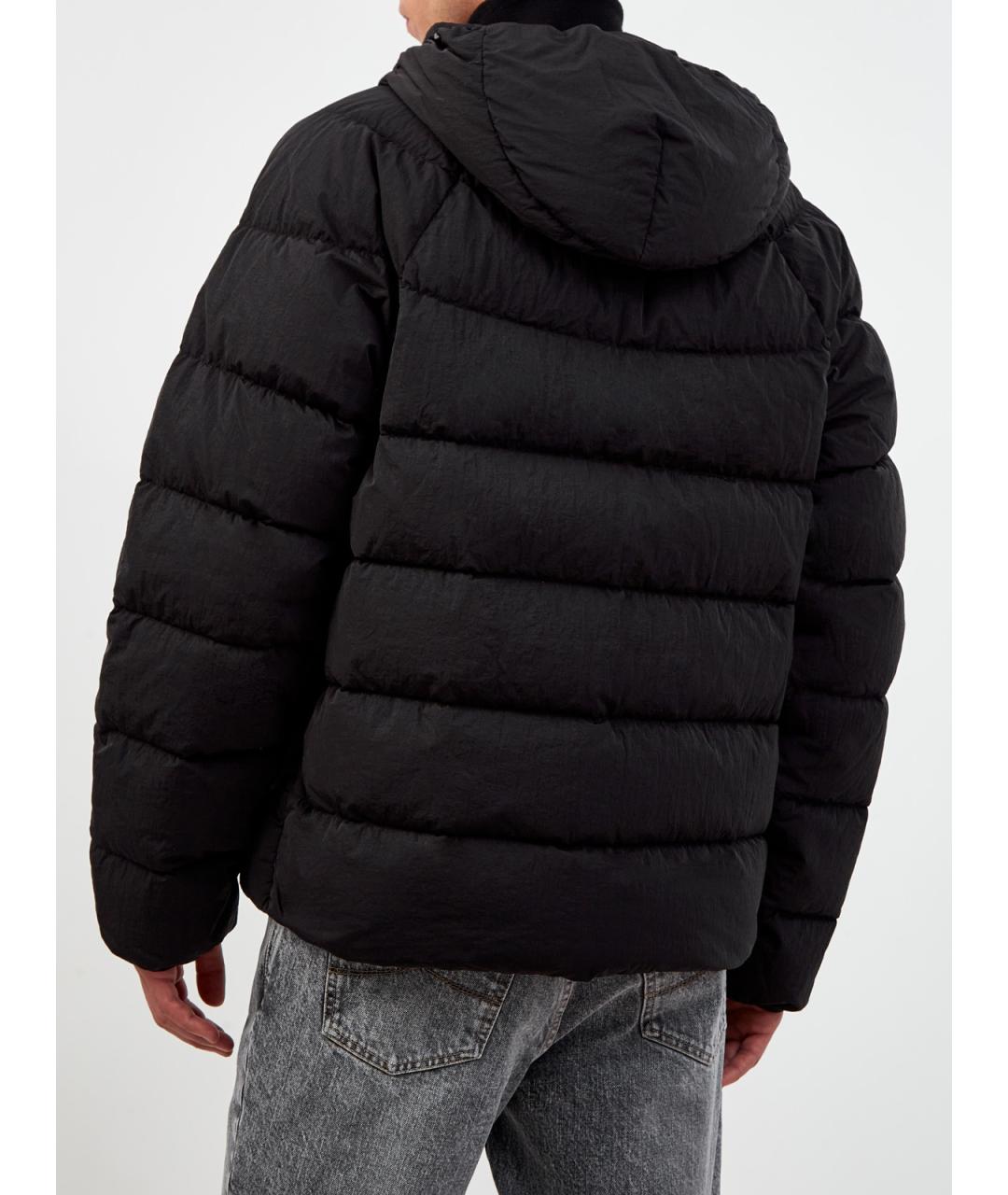 CP COMPANY Черный полиамидовый пуховик, фото 4