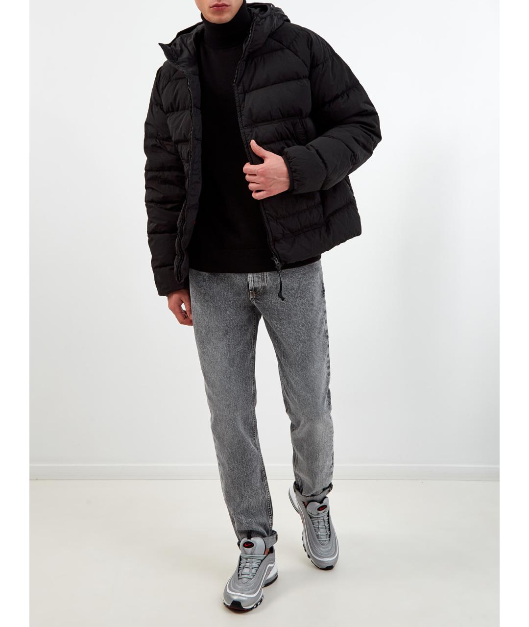 CP COMPANY Черный полиамидовый пуховик, фото 2