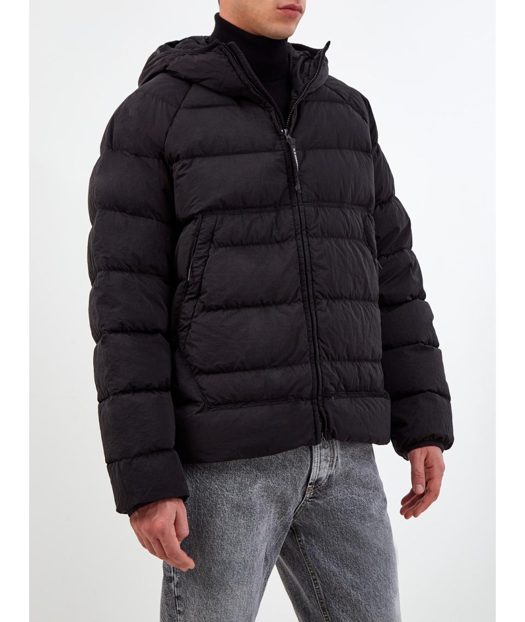 CP COMPANY Черный полиамидовый пуховик, фото 3