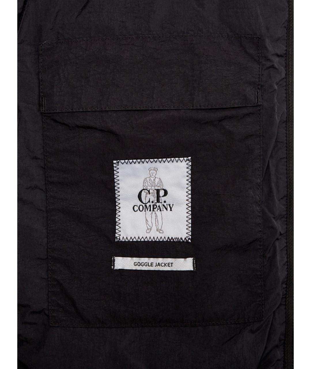 CP COMPANY Черный полиамидовый пуховик, фото 6