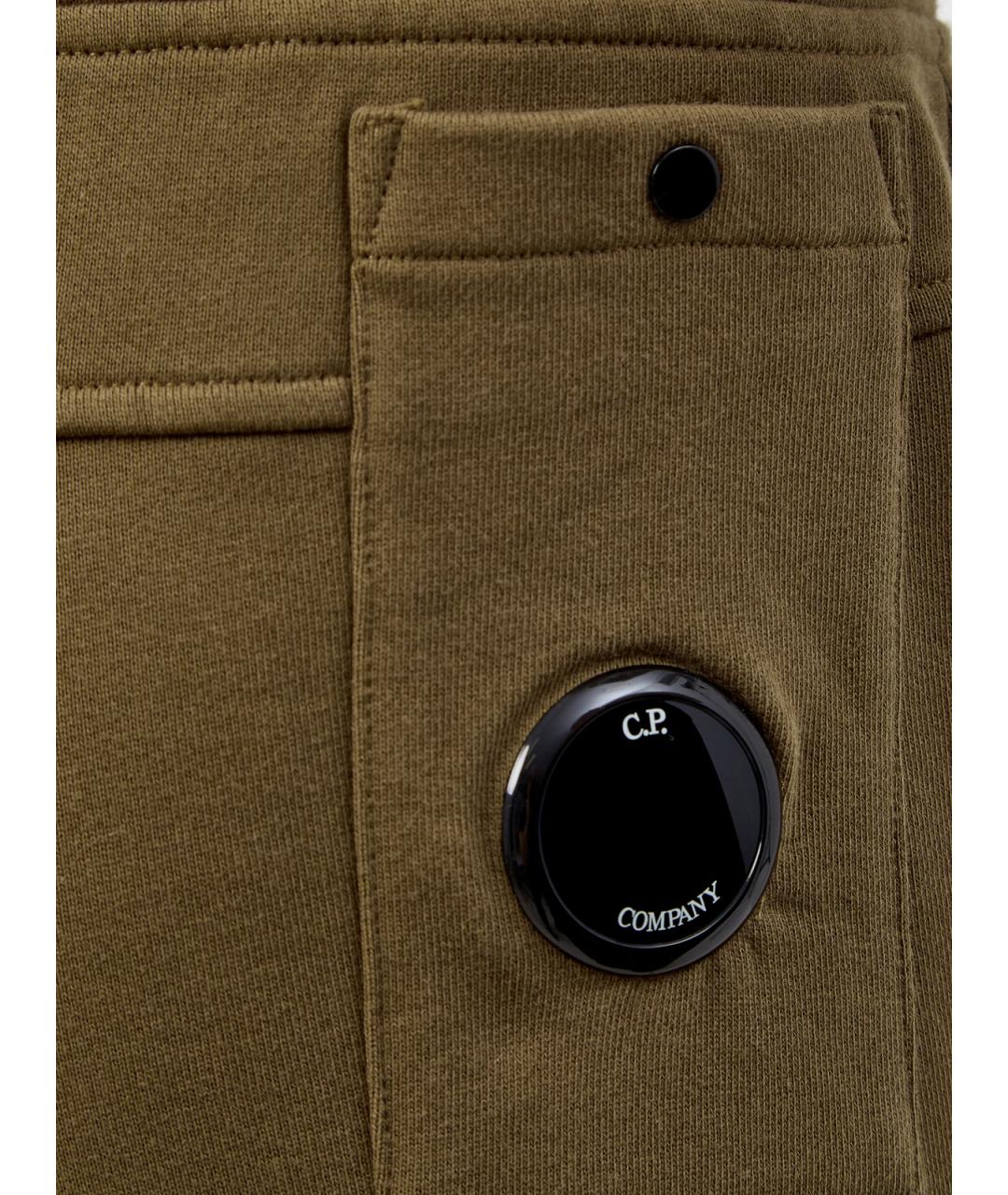 CP COMPANY Зеленые хлопковые повседневные брюки, фото 5