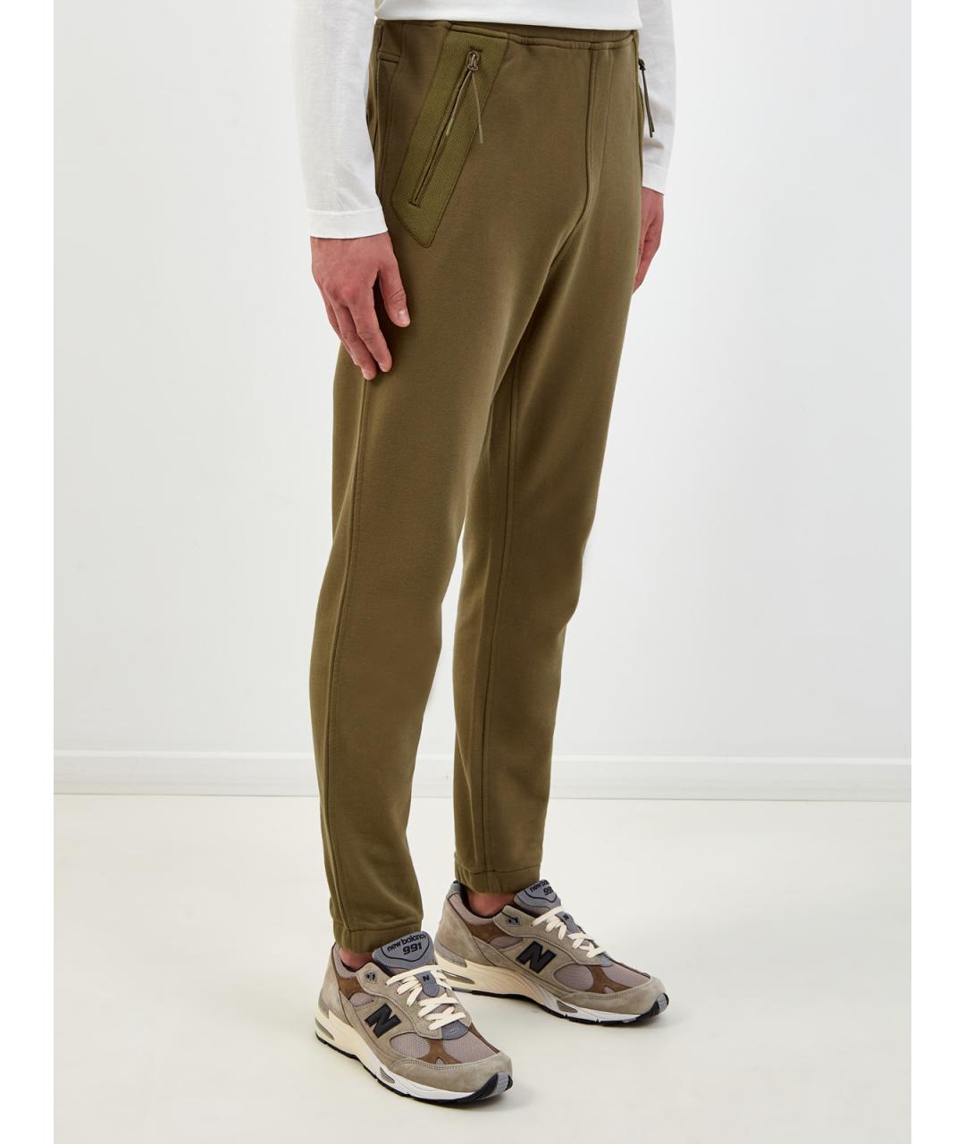 CP COMPANY Зеленые хлопковые повседневные брюки, фото 3