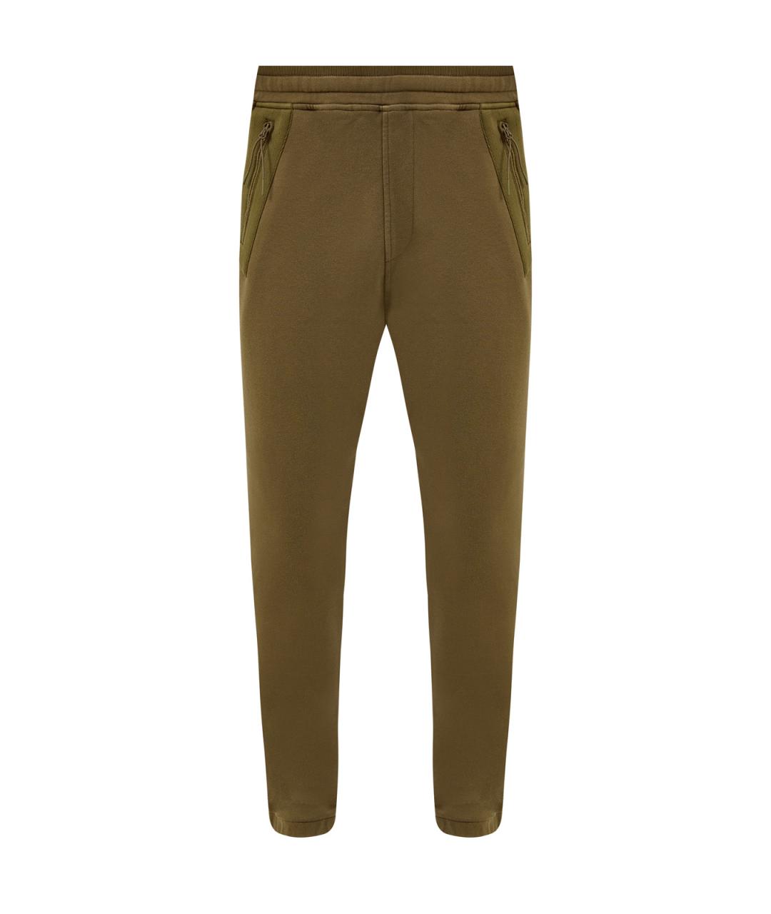 CP COMPANY Зеленые хлопковые повседневные брюки, фото 1